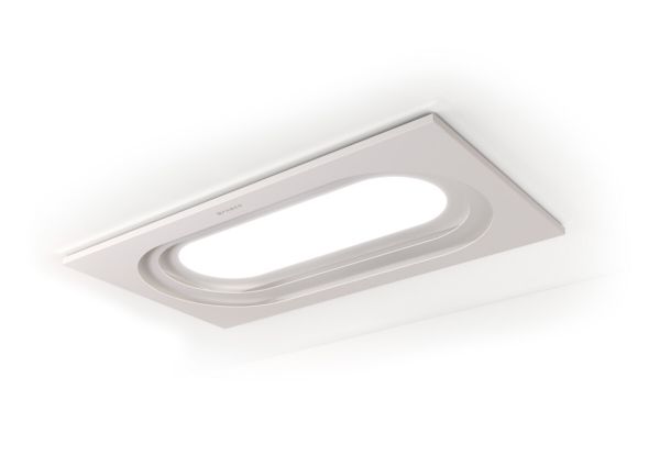 Pantheon IX A90 White Matt 90cm Ceiling Cooker Hood_front
