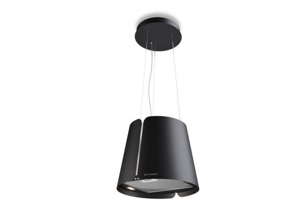 Faber Beat Black Matt 45cm Island Cooker Hood_front