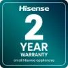 Hisense WF3S1043BB3 10.5kg 1400 Spin Steam Washing Machine - Black