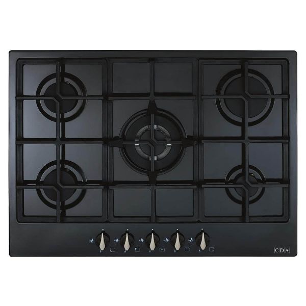 CDA HG7251BL 5 Zone Gas Hob_Top View