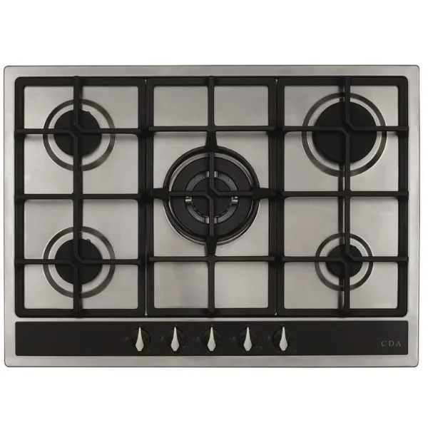 CDA HG7351SS 5 Zone Gas Hob_Top View