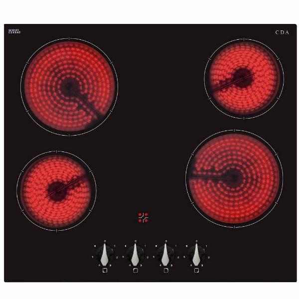 CDA HC6312FR 4 Zone Ceramic Hob_Top View