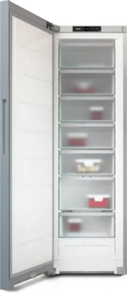 Miele FNS4382D Freestanding Upright Freezer Frost Free - Silver - D Rated_open