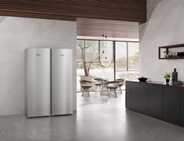 Miele FNS4382D Freestanding Upright Freezer Frost Free - Silver - D Rated_view
