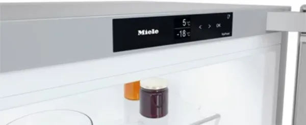Miele KFN4397CDel Freestanding 70/30 Fridge Freezer Frost Free - Silver - C Rated_view