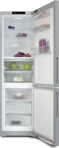 Miele KFN4397CDel Freestanding 70/30 Fridge Freezer Frost Free - Silver - C Rated_open