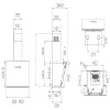 Elica JUST-DRY-MAT-80 Wall Mounted Hood - Matt Black _diagram