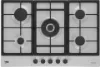 Beko HIAW75225SXE 75cm Gas Hob with Front Knob Controls - Stainless Steel_main