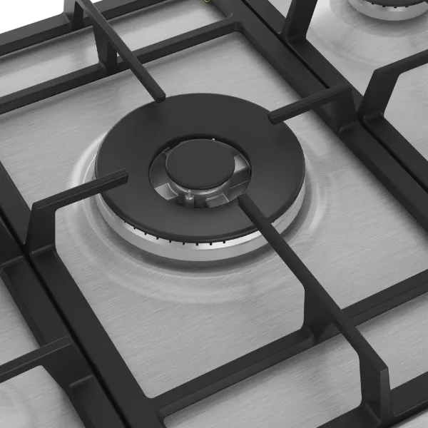 Beko HIAW75225SXE 75cm Gas Hob with Front Knob Controls - Stainless Steel_burner