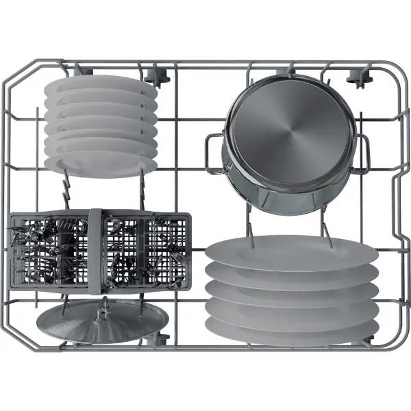 Hotpoint HP2ID10CS80UK  Integrated Slimline Dishwasher - 10 Place Settings_rack