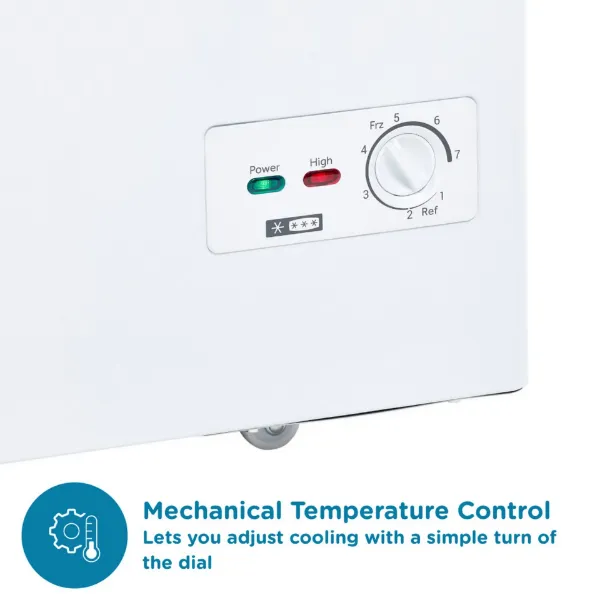 Sensis RFCHT01F300EW 111cm Chest Freezer - White_temperature control