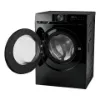 Hoover HGD 48S8C-80 8kg, 1400Spin Ultra Washing Machine - Black_angled view