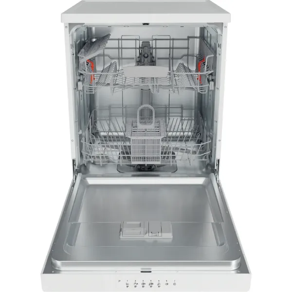 Hotpoint HP2FFC14BN6WUK Dishwasher with ActiveDry - White - 14 Place Settings_open