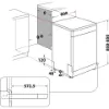 Hotpoint HP2FFC14BN6WUK Dishwasher with ActiveDry - White - 14 Place Settings_dimensions