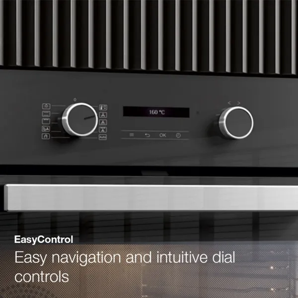 Miele H 2465 BP 59.5cm Built In Electric Single Oven - Black & Stainless Steel_easy control
