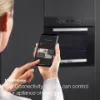 Miele H 2465 BP 59.5cm Built In Electric Single Oven - Black & Stainless Steel_wifi connectivity