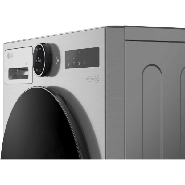 LG F4X7011TSB Series 7 11kg 1400 Spin AI Direct Drive Washing Machine in Silver