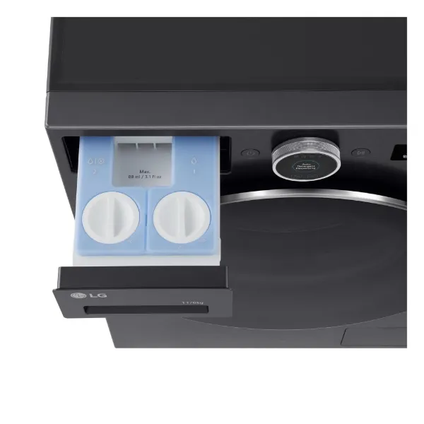 LG Series 10 AI Direct Drive WHX9516TBC - 11 kg Autodose Heat Pump Washer Dryer - Black
