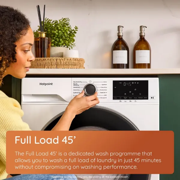 Hotpoint HBD8680GANTISTAINUK 8kg 1400 Spin Washing Machine - Graphite