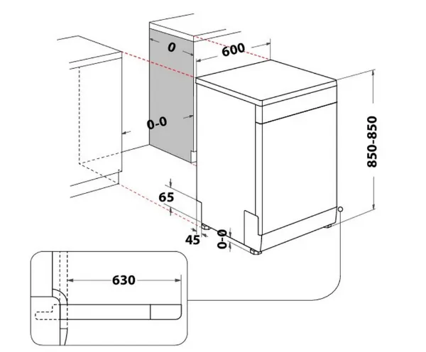 Hotpoint H7FHS41UK Dishwasher - White - 15 Place Settings