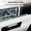 Hisense HS642D90WUK Full-Size Dishwasher - White - 14 Place Settings_auto programme