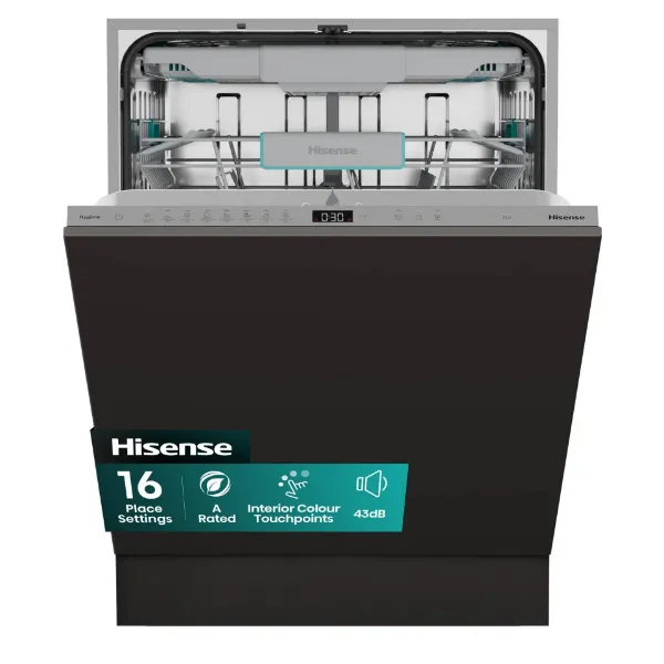 Hisense HV16AUK Full-Size Fully Integrated Dishwasher - 16 Place Settings_main