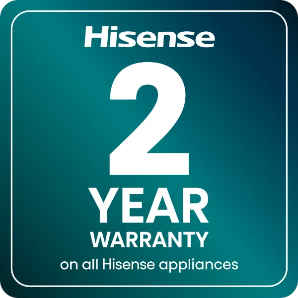 Hisense HV16AUK Full-Size Fully Integrated Dishwasher - 16 Place Settings_warranty