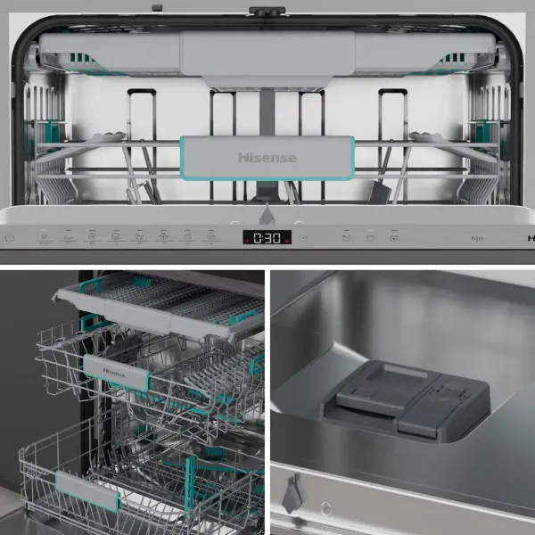Hisense HV16AUK Full-Size Fully Integrated Dishwasher - 16 Place Settings_components