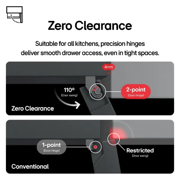 LG GMGS50DEEP 550L No Frost American Style French Door InstaView Fridge Freezer - Black