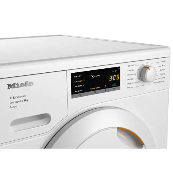 Miele TEA525 8kg Heat Pump Tumble Dryer - White_top