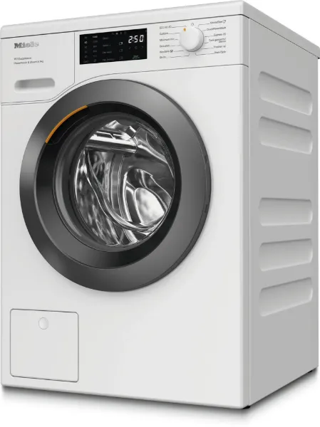 Miele WED385 WCS 9kg 1400 Spin Washing Machine - White_angled view