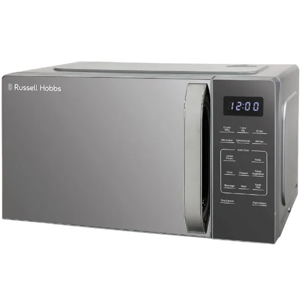 Russell Hobbs RHMT2045S 20 Litre Touch Control Digital Microwave - Silver_angled view