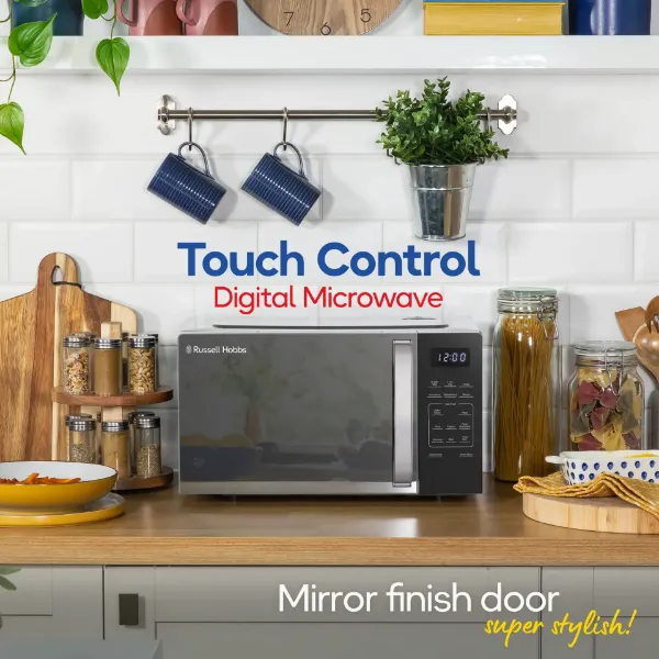Russell Hobbs RHMT2045S 20 Litre Touch Control Digital Microwave - Silver_touch control