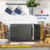 Russell Hobbs RHMT2045S 20 Litre Touch Control Digital Microwave - Silver_auto cook