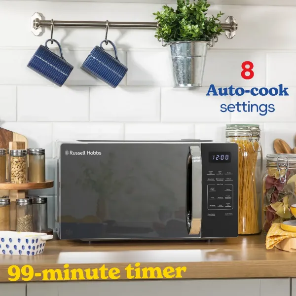 Russell Hobbs RHMT2045S 20 Litre Touch Control Digital Microwave - Silver_auto cook