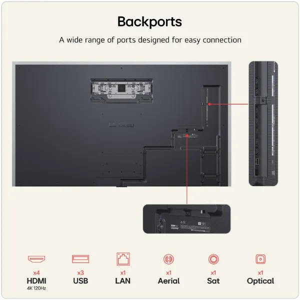 LG OLED77G64LW.AEK 77" 4K OLED 4K Smart TV - Wall mount version_backports