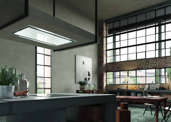 Sky Light X KL A90 Stainless Steel 90cm Ceiling Cooker Hood_installed