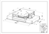 Sky Light X KL A90 Stainless Steel 90cm Ceiling Cooker Hood_dimensions