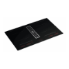 Faber Galileo Bold F830 Recirculating Only Black Glass Venting Hob_angled