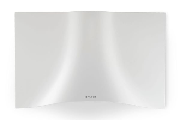 Faber Veil A90 Gloss White 90cm Wall Mounted Cooker Hood_front