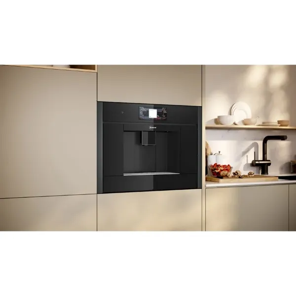 Neff CL4TT11G0 Built-in fully automatic coffee machine in graphite_installed