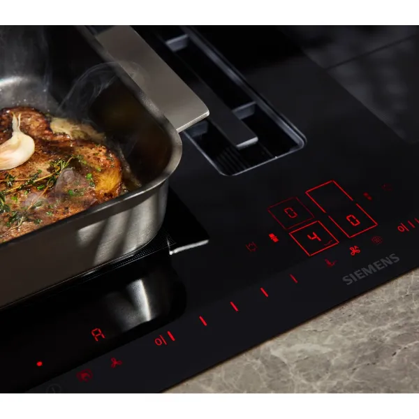  Siemens EX875LX67E Induction hob with integrated ventilation system in black_controls