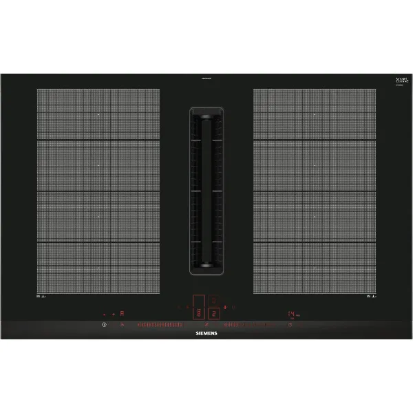  Siemens EX875LX67E Induction hob with integrated ventilation system in black_front