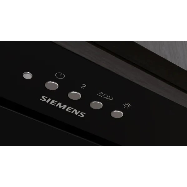 Siemens LB56NAC60B Canopy cooker hood in black_controls