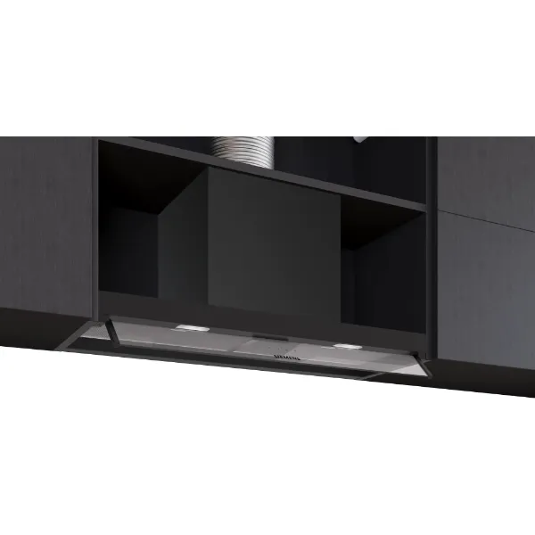 Siemens LJ85BCC60B Integrated Design Hood in Matt Black _front