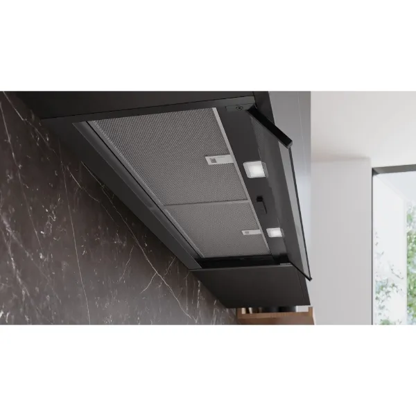 Siemens LJ95BCC60B Integrated Design Hood in Matt Black _closeup