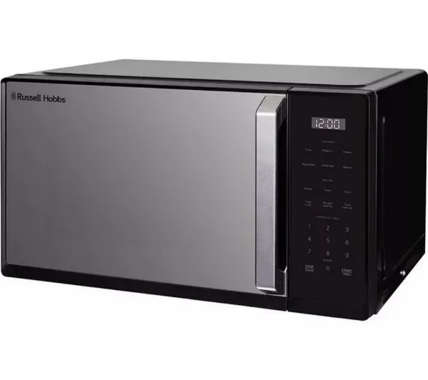 Russell Hobbs RHMT2512B 25 Litre Touch Control Digital Microwave - Black_angled view