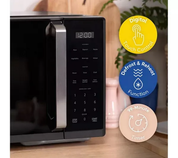 Russell Hobbs RHMT2512B 25 Litre Touch Control Digital Microwave - Black_features