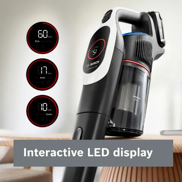 Bosch BBS931WGB Cordless vacuum cleaner Unlimited 9 White_led