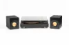 Mitchell Acoustics uStream Groove Turntable with Speakers_angled view